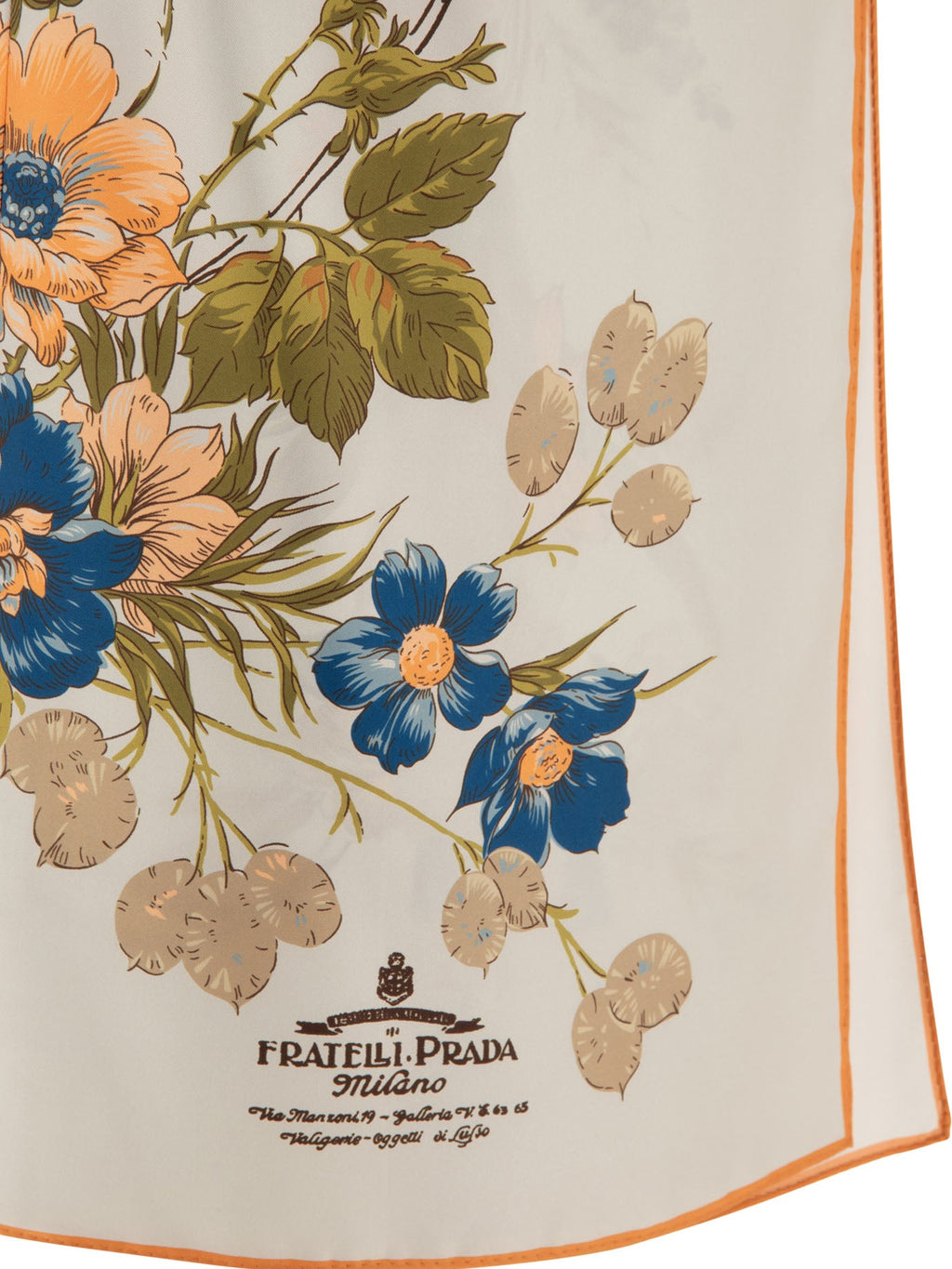 Prada Printed Silk Twill Skirt