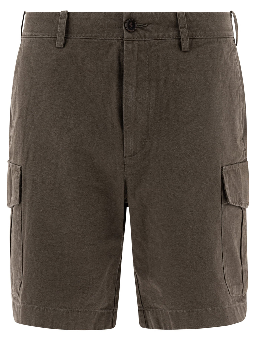 Vince. Cotton And Linen Cargo Shorts