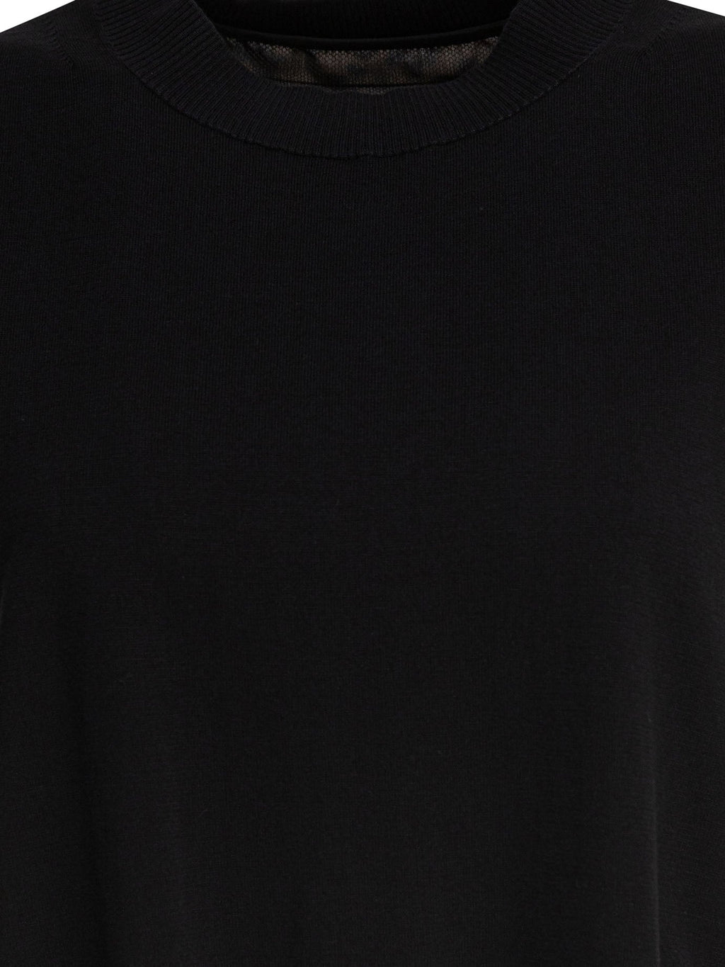 Sacai Leopard Print X Knit Pullover