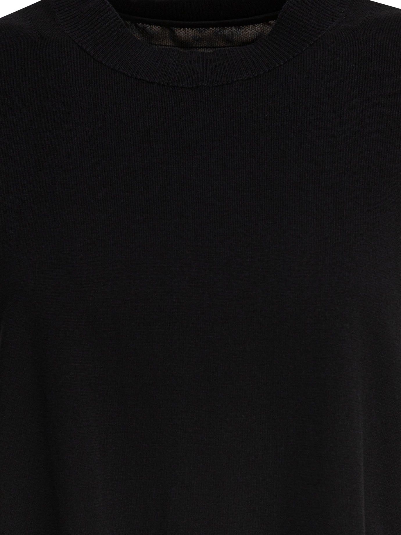 Sacai Leopard Print X Knit Pullover