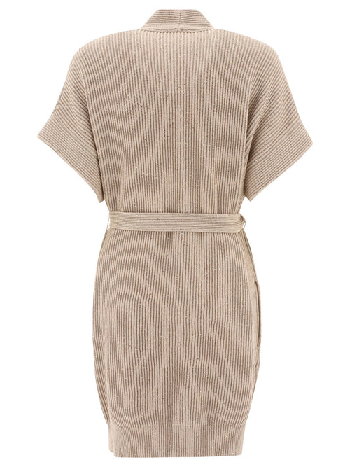Brunello Cucinelli "diamante" Ribbed Cardigan