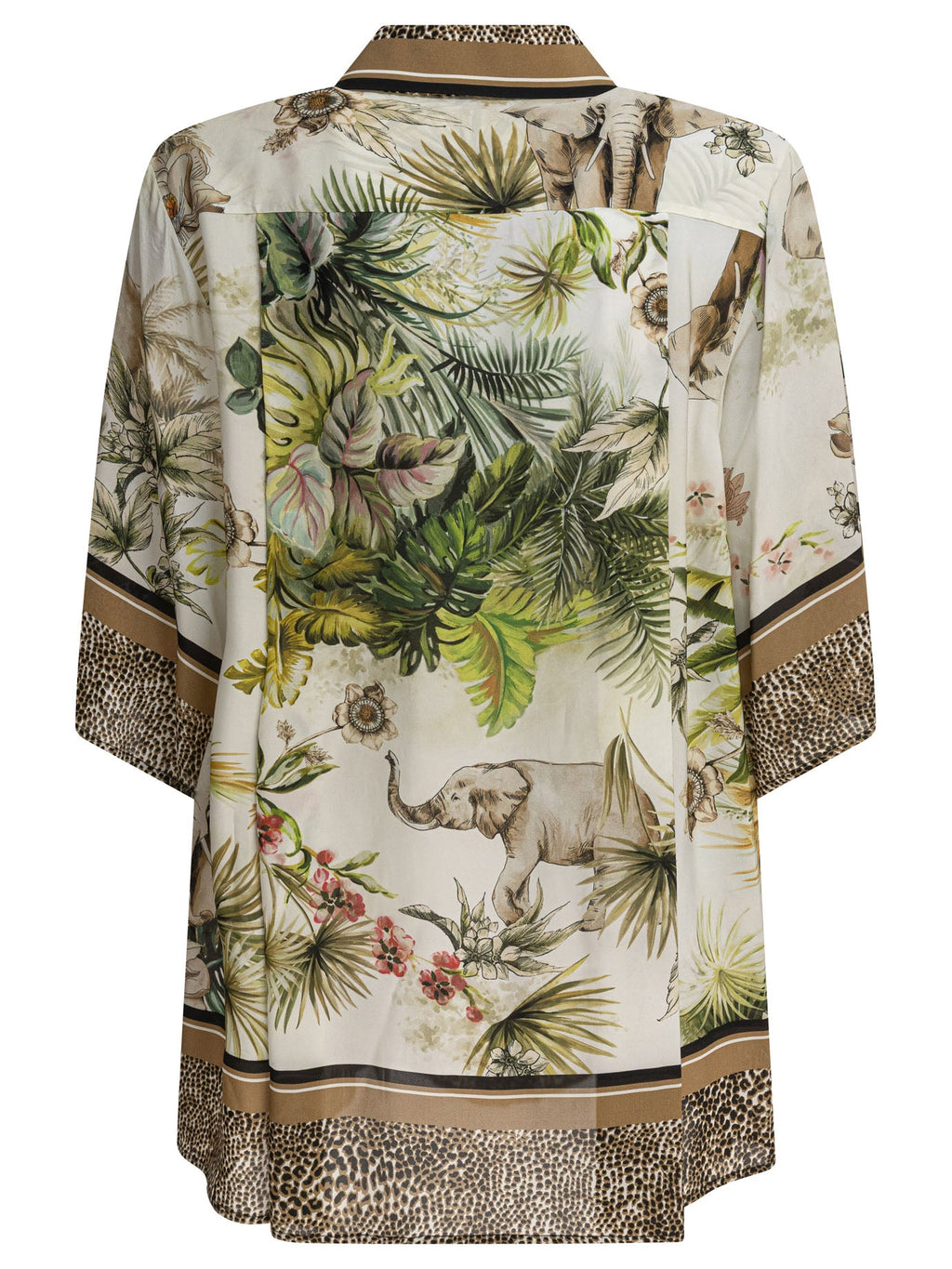 Elie Saab Printed Chiffon Shirt Foulard36 Silk