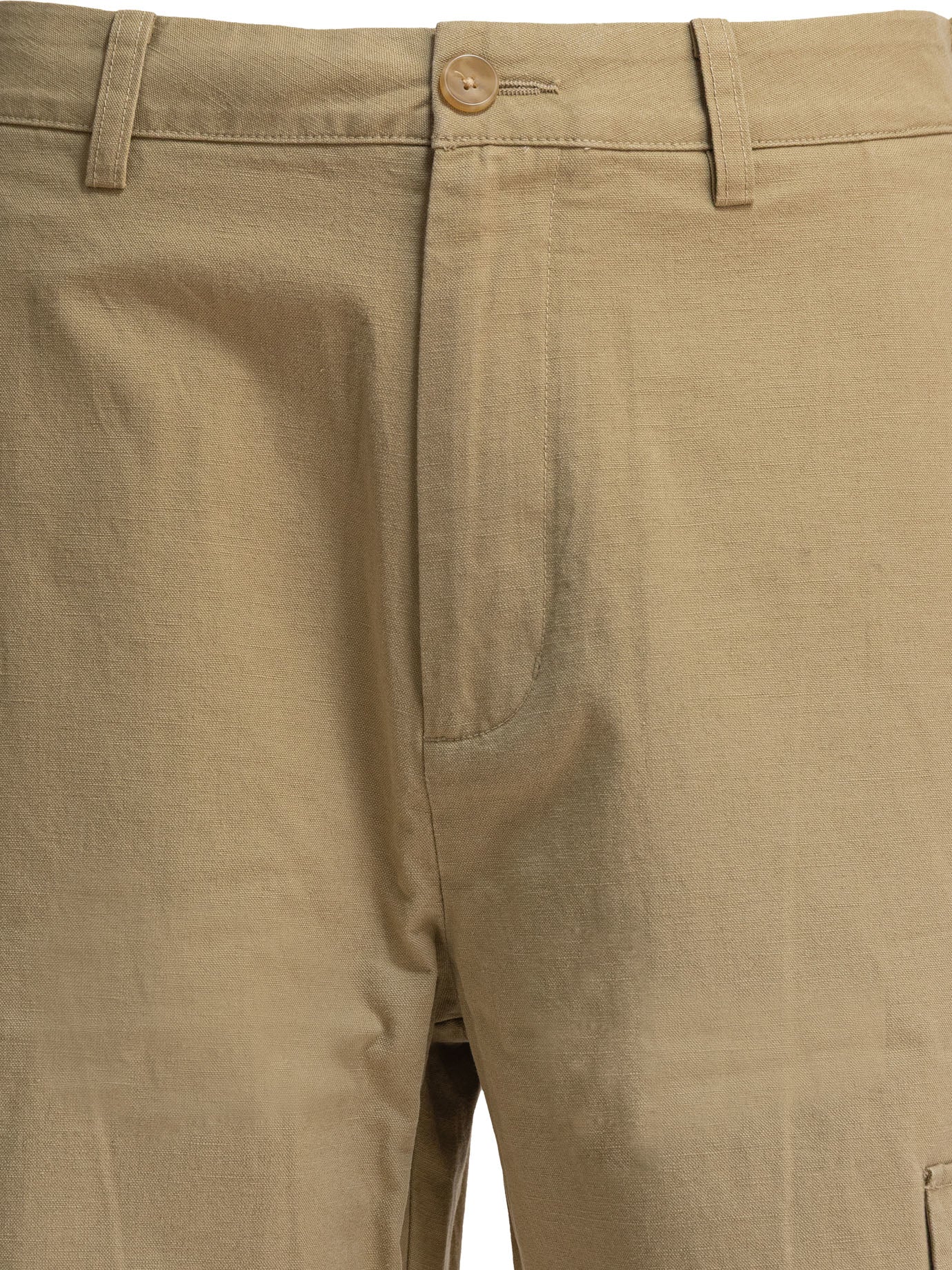 Vince. Cotton And Linen Cargo Trousers