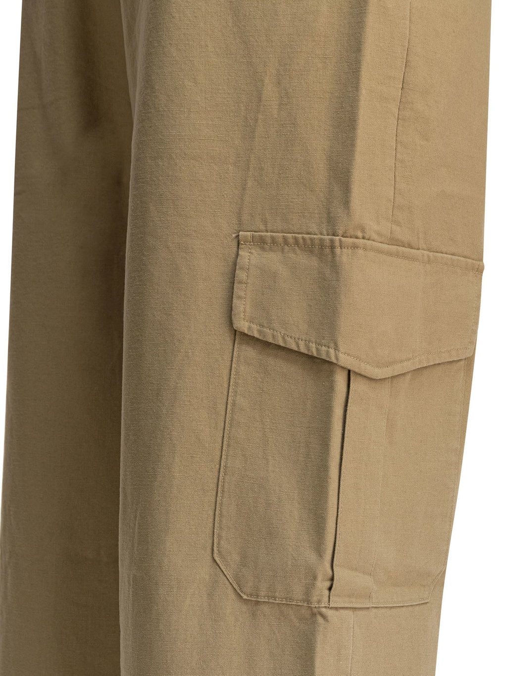 Vince. Cotton And Linen Cargo Trousers