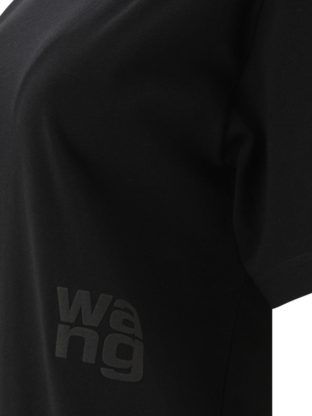 Alexander Wang Essential Jsy Ss Tee W/ Puff Logo & Bound Neck