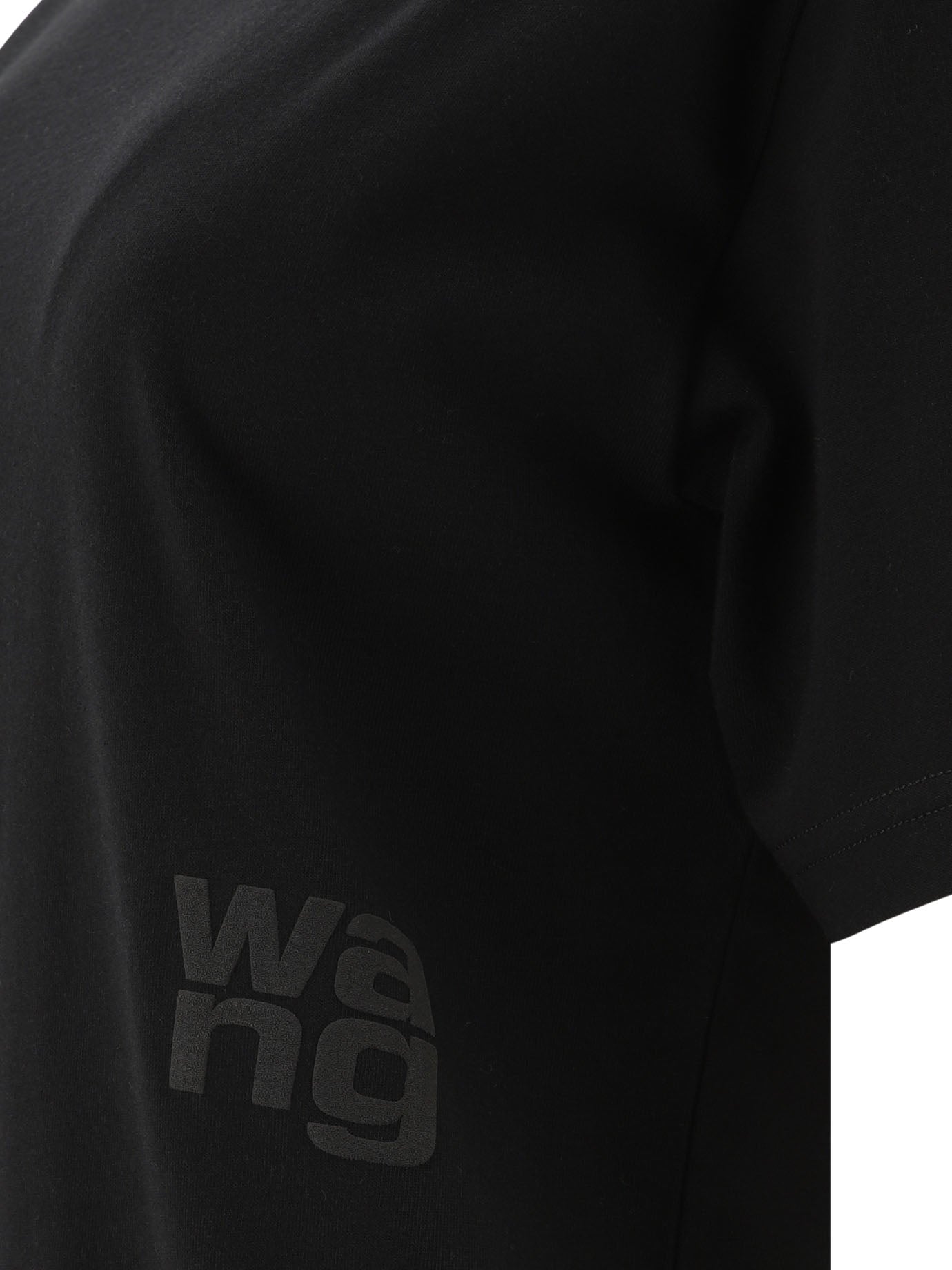 Alexander Wang Essential Jsy Ss Tee W/ Puff Logo & Bound Neck