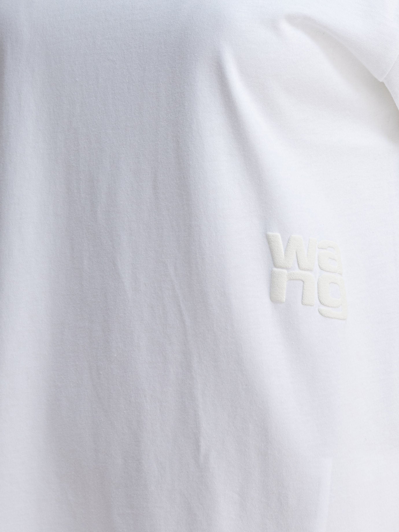 Alexander Wang Essential Jsy Ss Tee W/ Puff Logo & Bound Neck