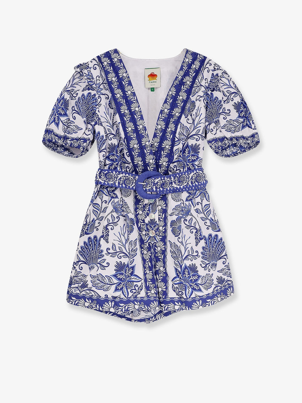 Farm Rio Shell Garden Cotton Jumpsuit
