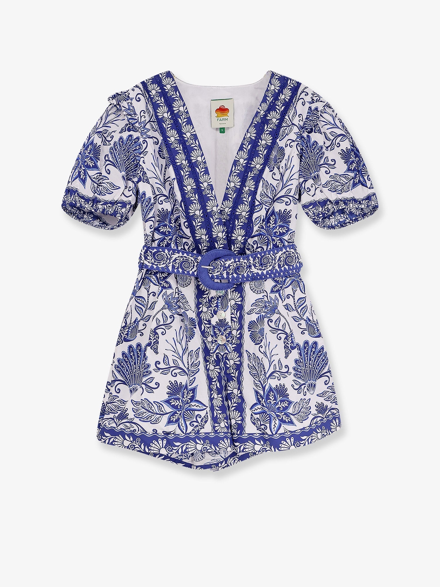Farm Rio Shell Garden Cotton Jumpsuit