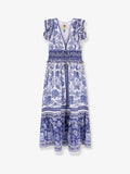 Farm Rio Shell Garden Cotton Long Dress