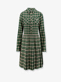 Celine Tartan Wool Mini Dress
