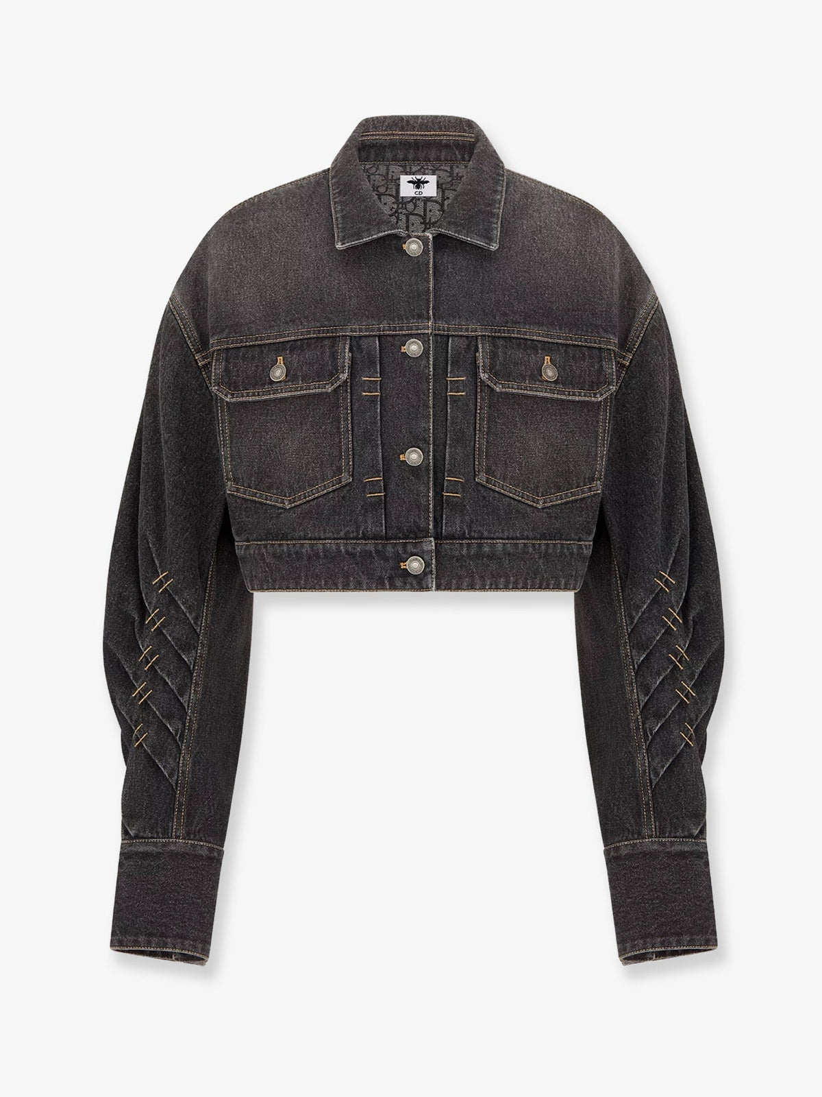 Dior Denim Jacket With Bustier Detail