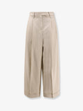Alysi Sartorial Viscose And Linen Trousers