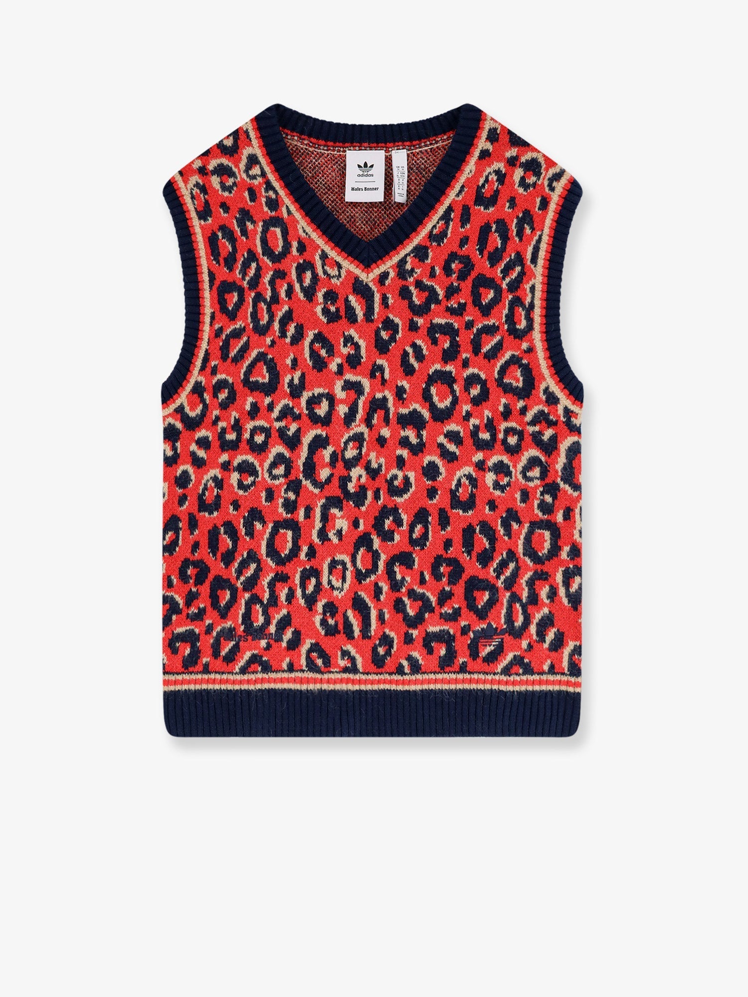 Adidas X Wales Bonner Wool Blend Sweater With Animal Print
