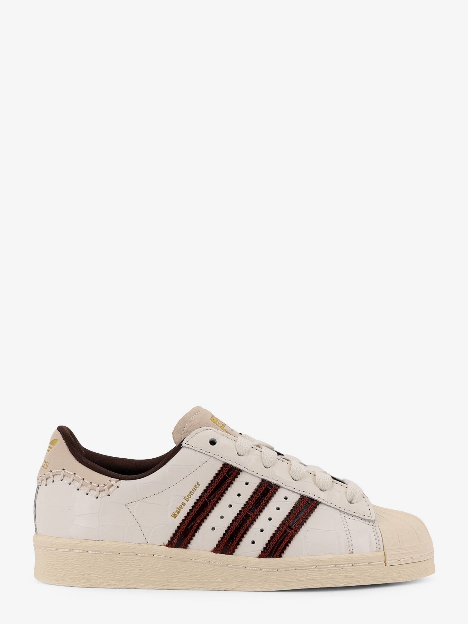 Adidas X Wales Bonner Wb Superstar Leather Sneakers Withlettering Logo On The Side