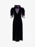 Alexander Mcqueen Velvet Dress With Silk Lining