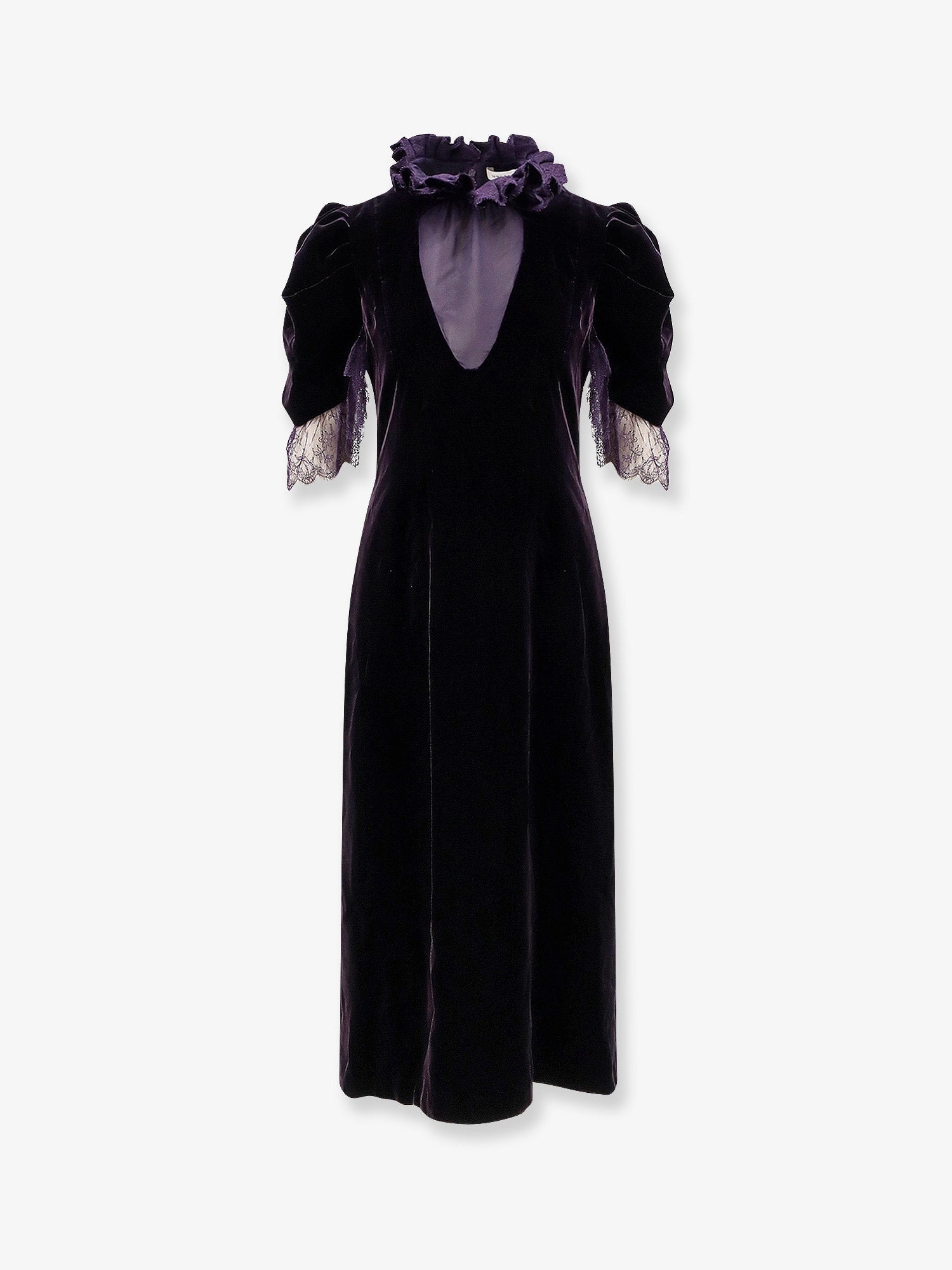 Alexander Mcqueen Velvet Dress With Silk Lining