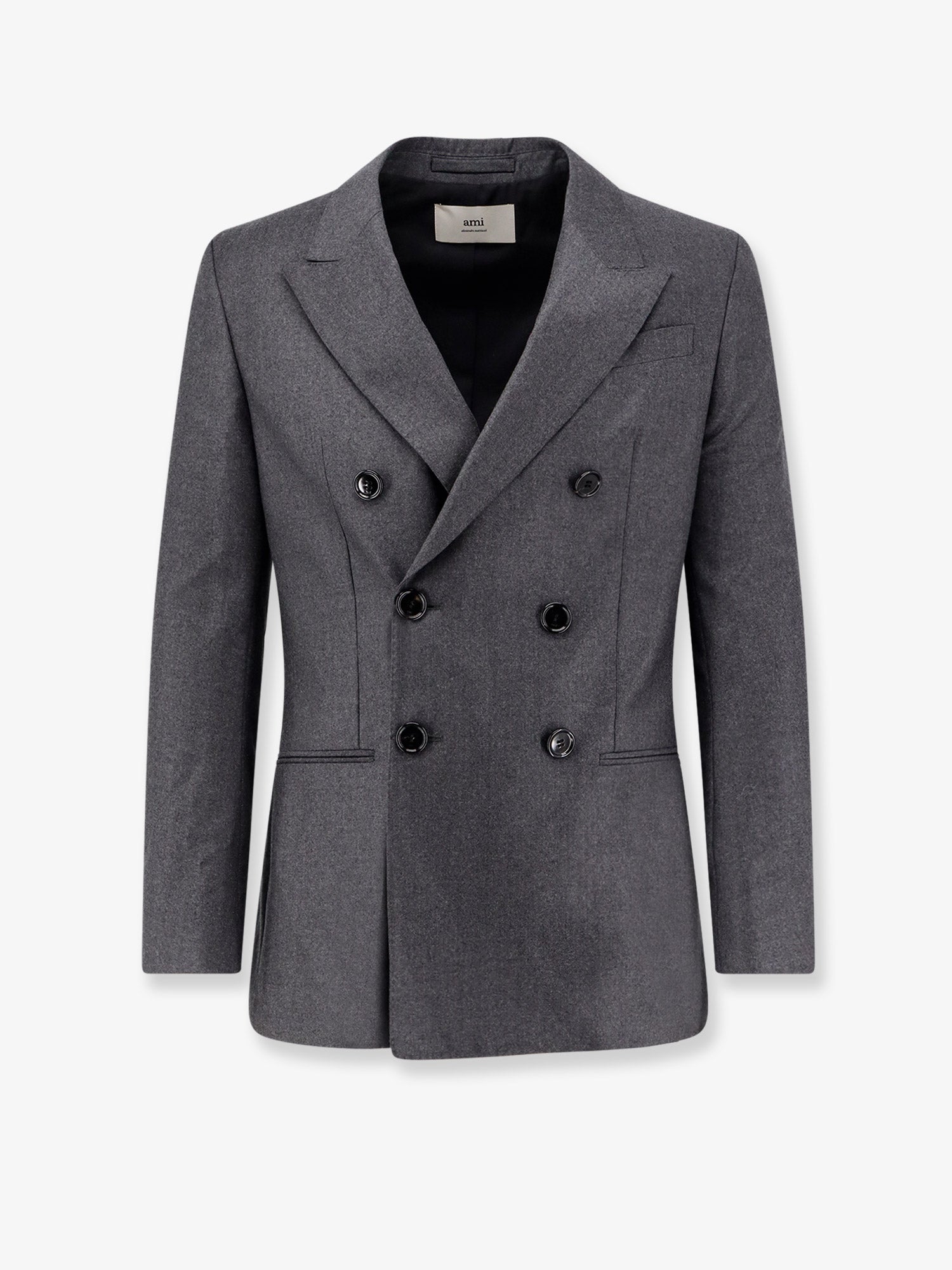 Ami Paris Double-Breasted Virgin Wool Blazer