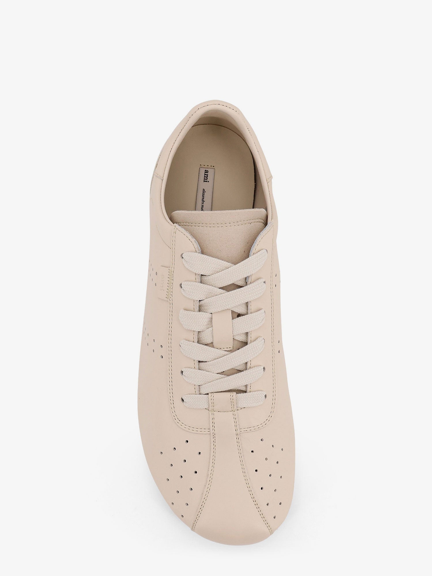 Ami Paris Leather Low-Top Sneakers
