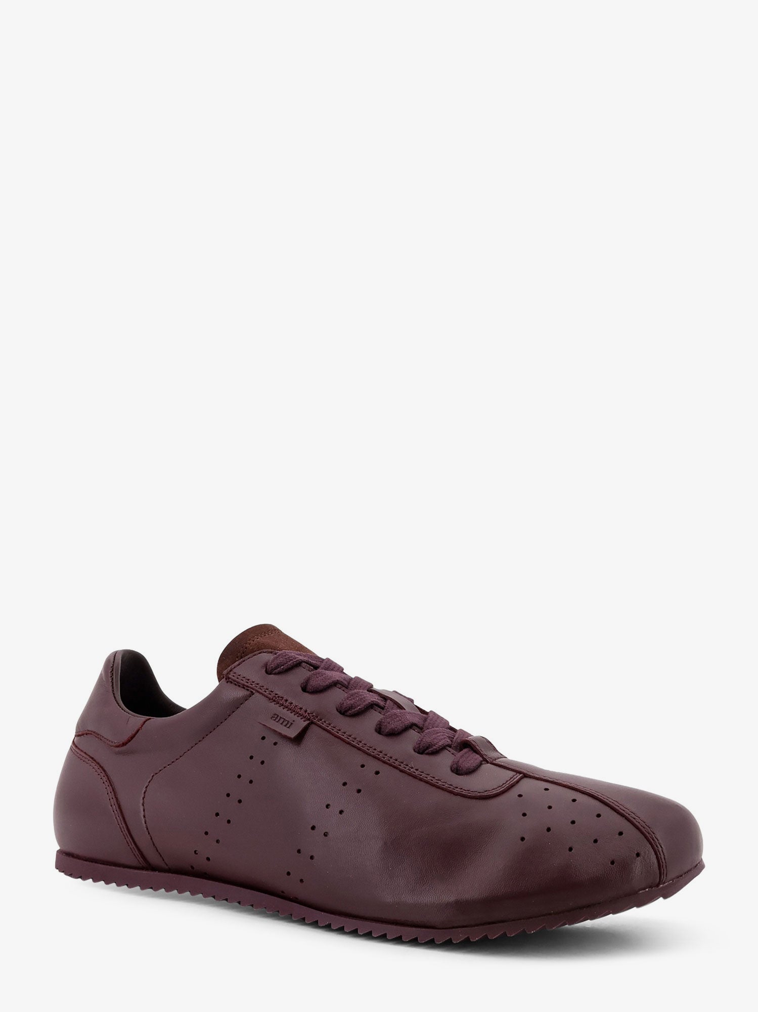 Ami Paris Leather Low-Top Sneakers