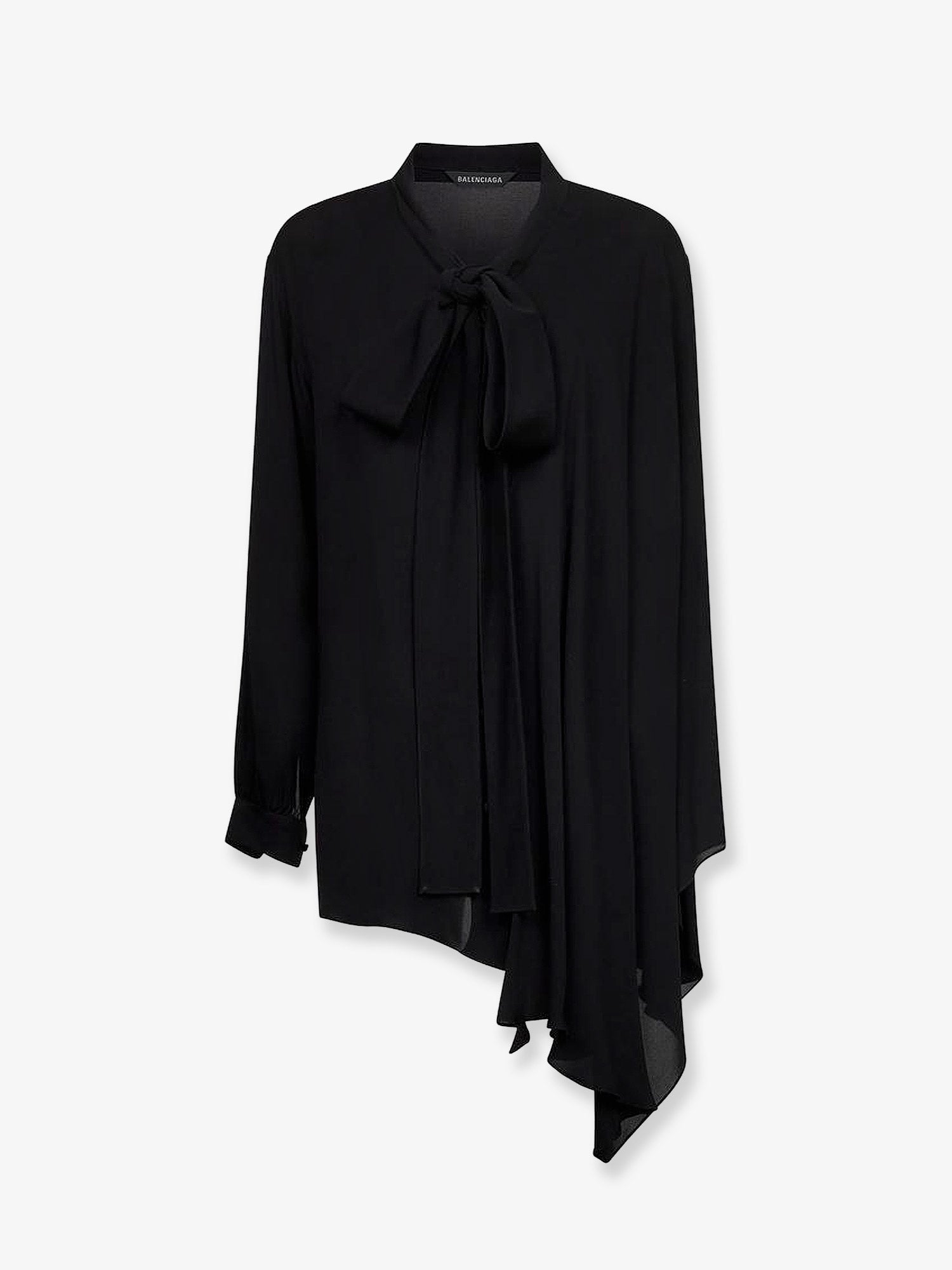 Balenciaga Silk Shirt With Bow