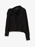 Balenciaga One Shoulder Lyocell Shirt