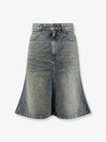 Balenciaga Denim Midi Skirt
