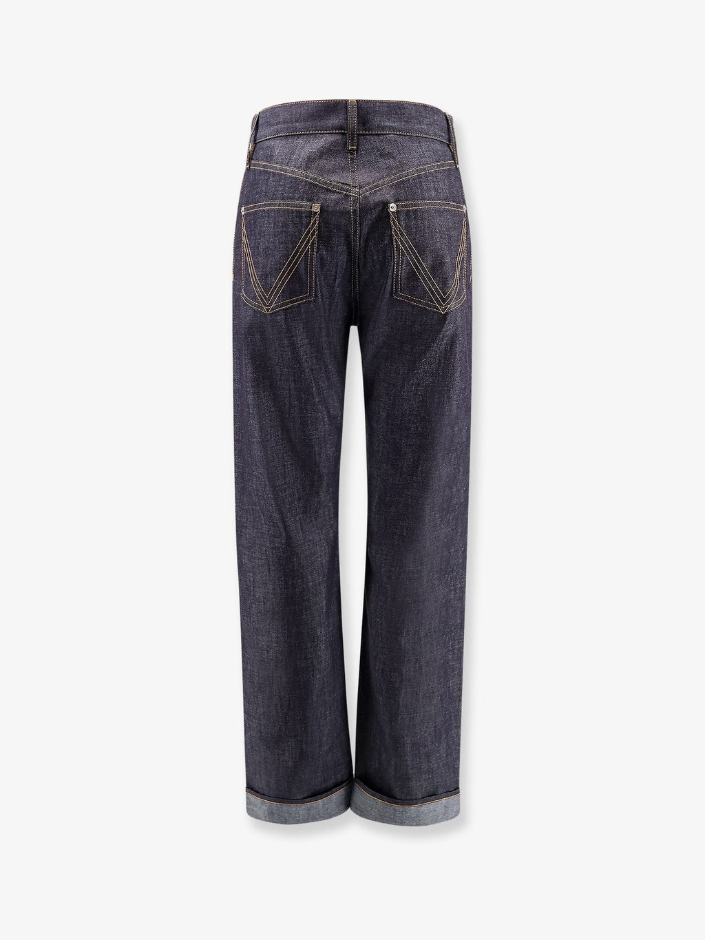 Bottega Veneta Turned Up Jeans With Straight Leg