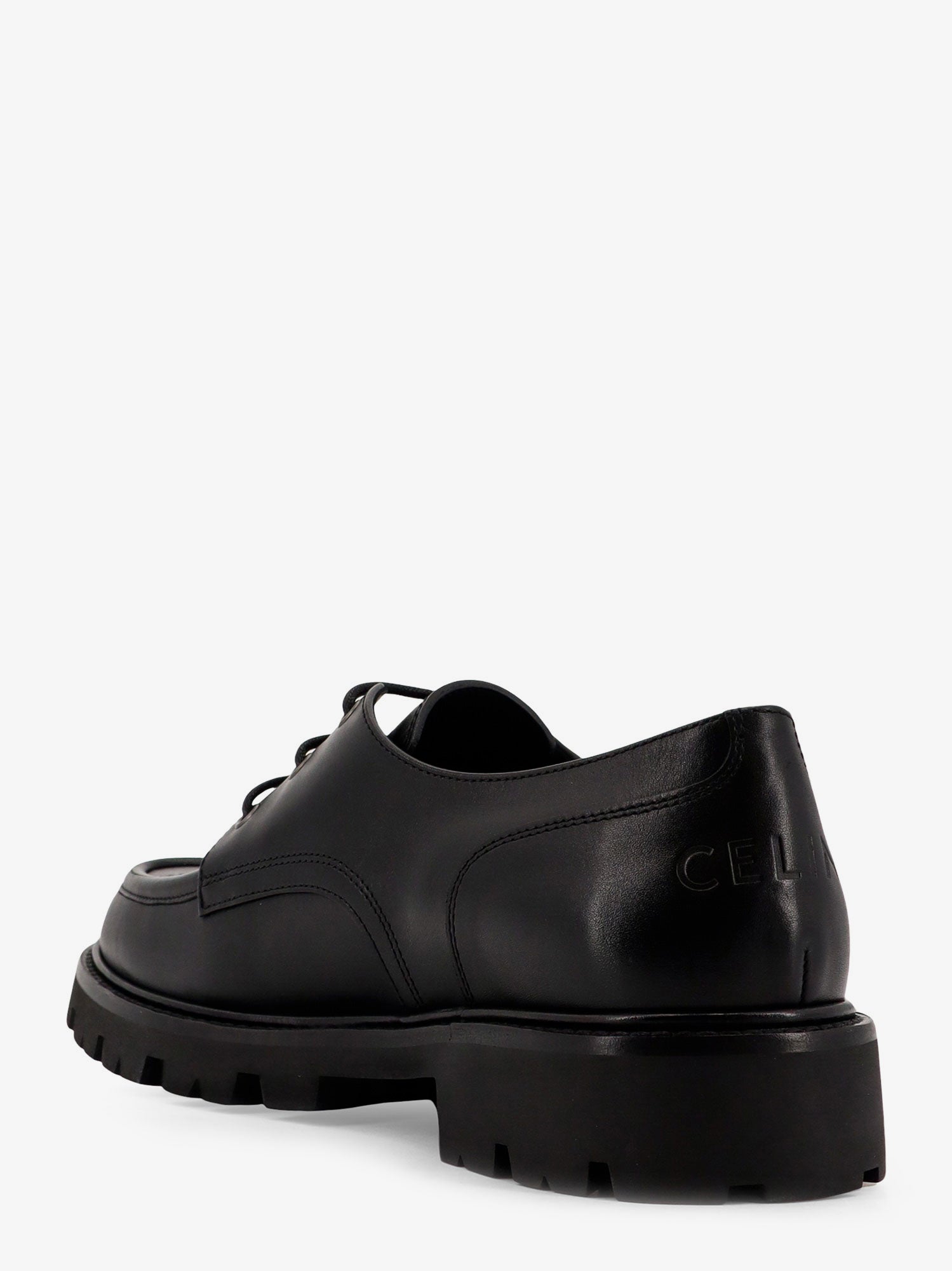 Celine Derby Margaret Leather Lace-Up Shoes