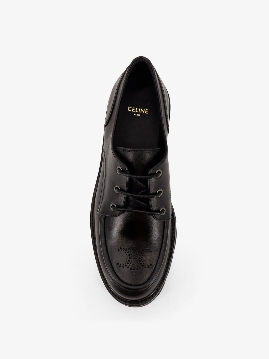 Celine Derby Margaret Leather Lace-Up Shoes