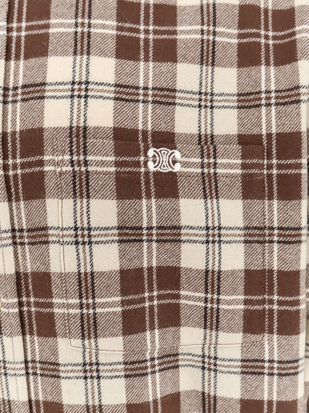 Celine Madras Wool Shirt