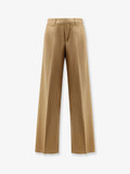 Celine Pleated Cotton Trousers