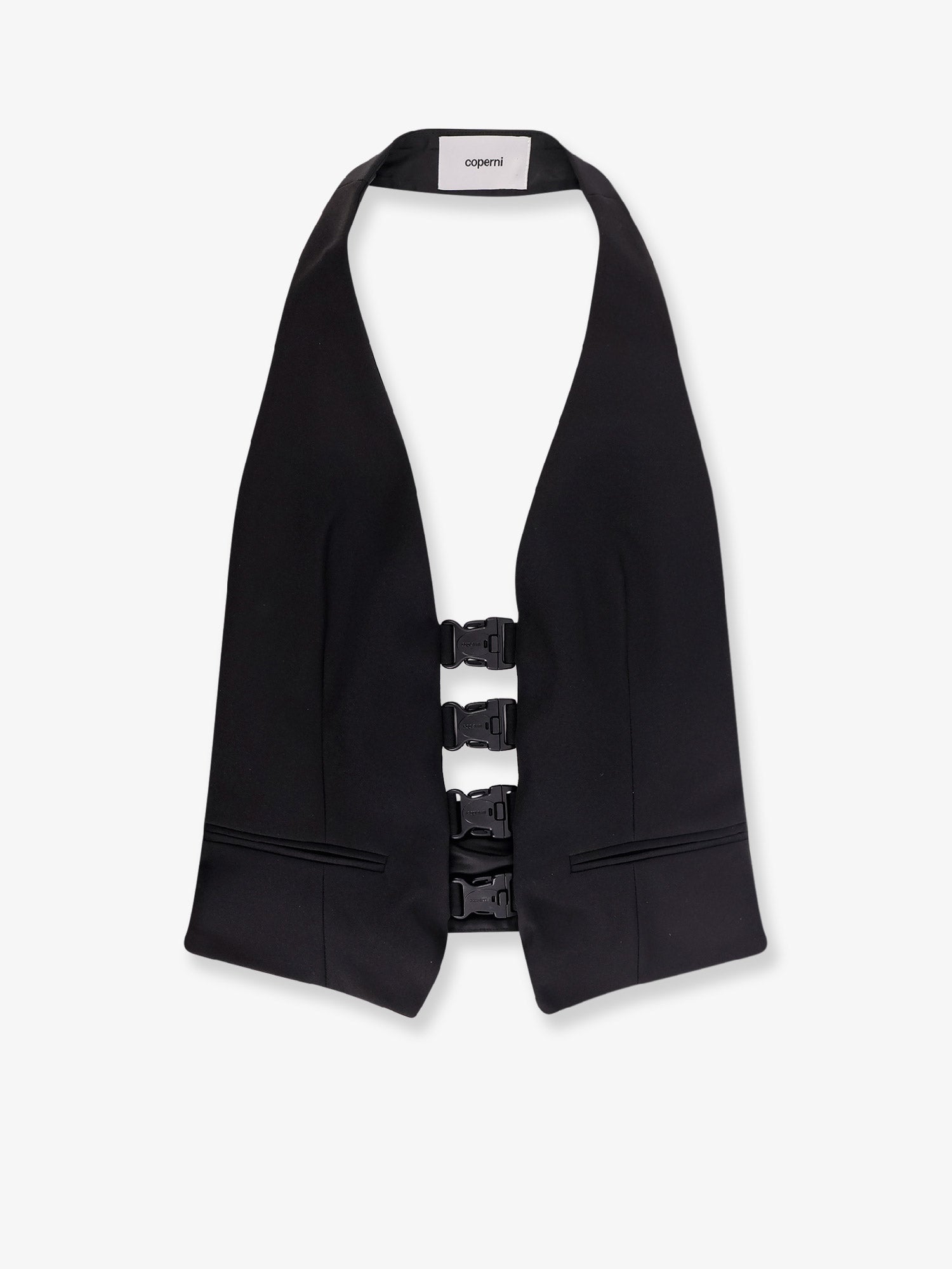 Coperni Multi Bukle Waistcoat Satin Vest
