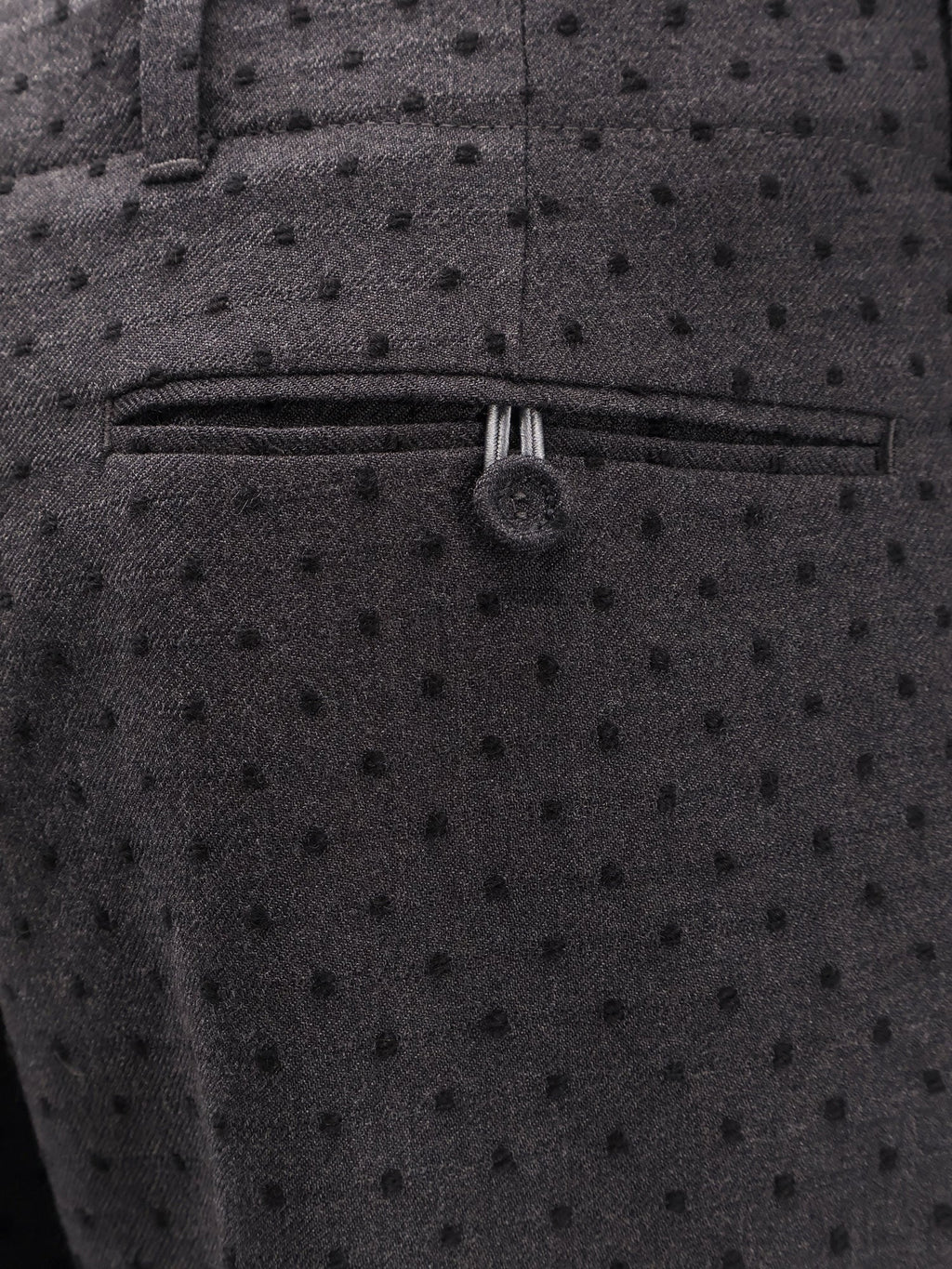 Dior Polka-Dots Virgin Wool And Alpaca Jacquard Trousers