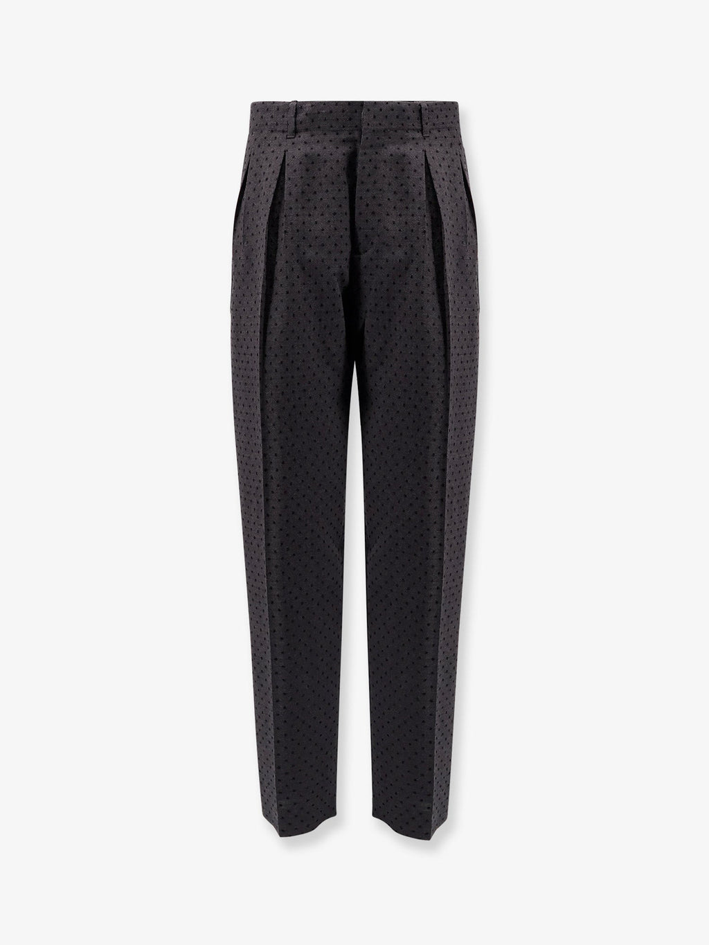 Dior Polka-Dots Virgin Wool And Alpaca Jacquard Trousers