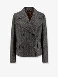 Dolce & Gabbana Wool Blend Striped Double-Breasted Blazer