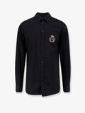 Dolce & Gabbana Cotton Shirt With Iconic Logo On The Front