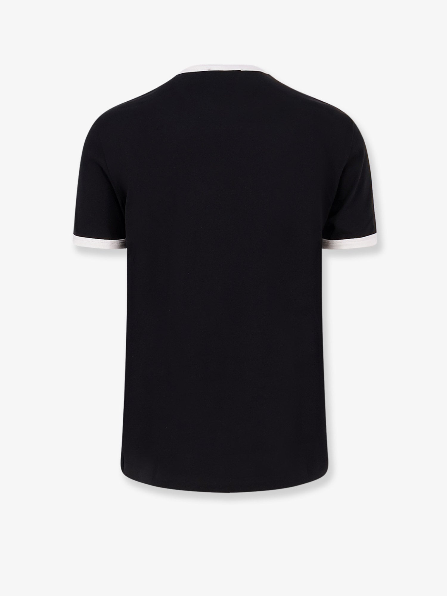 Dolce & Gabbana Cotton T-Shirt With Flocked Logo Print