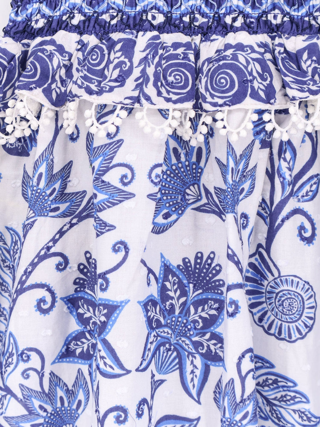Farm Rio Shell Garden Cotton Long Dress