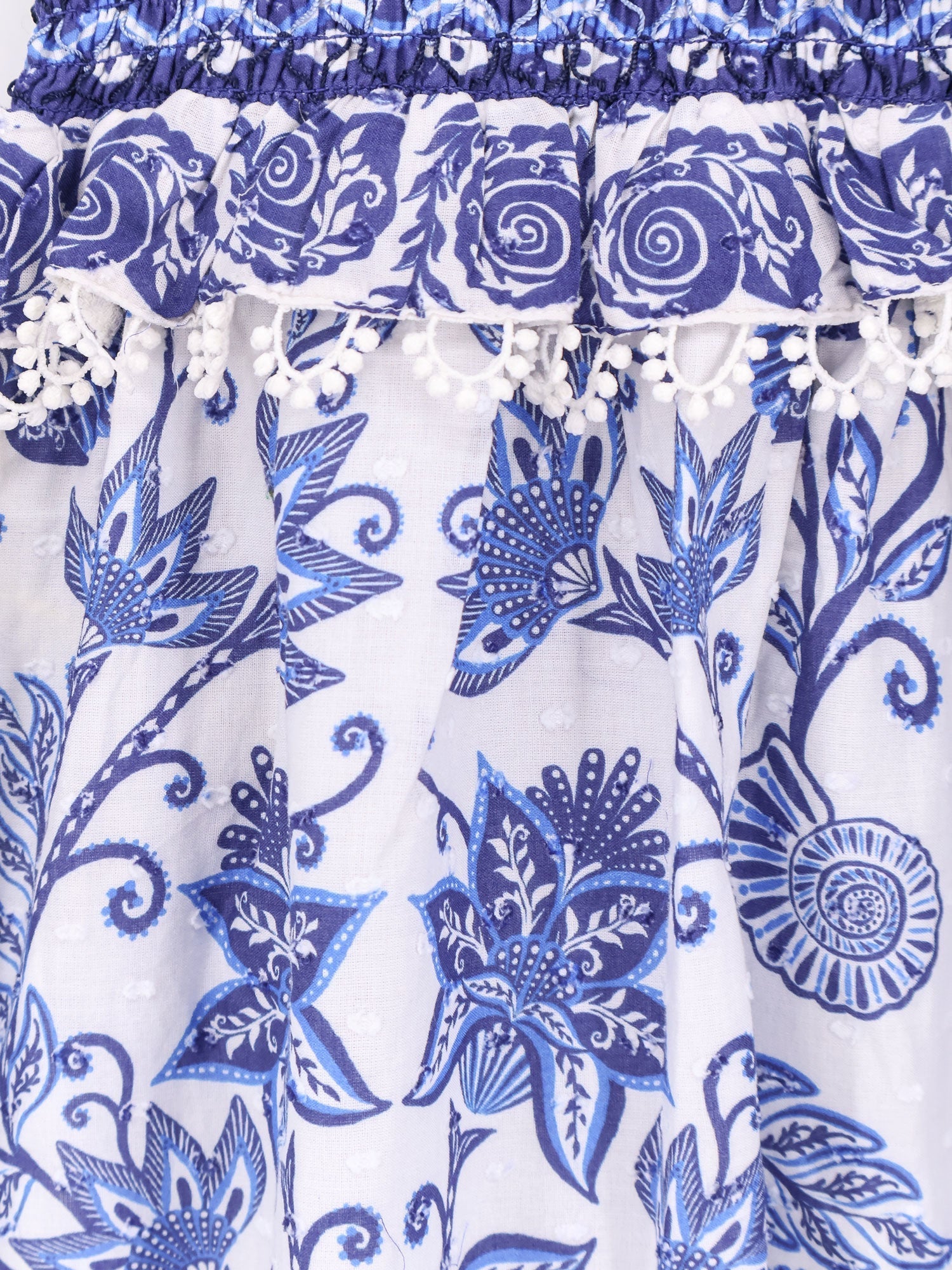 Farm Rio Shell Garden Cotton Long Dress