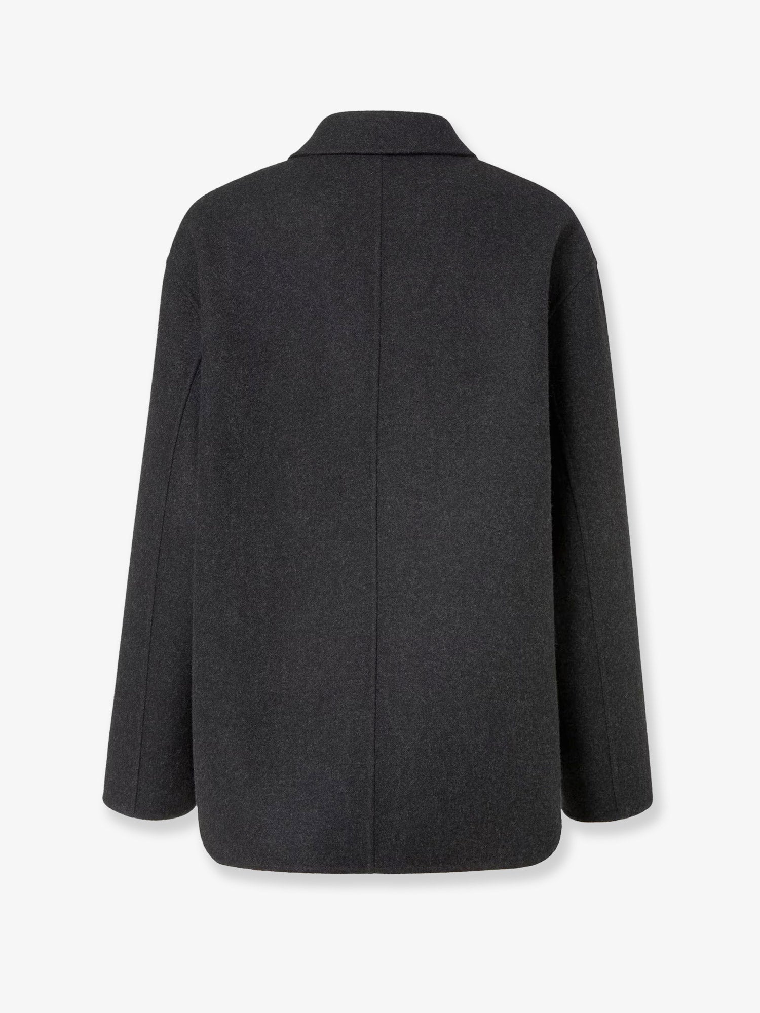 Fendi Double-Breasted Wool Felt Peacoat