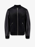 Givenchy Cotton And Nylon Jacket With Leather Sleeves