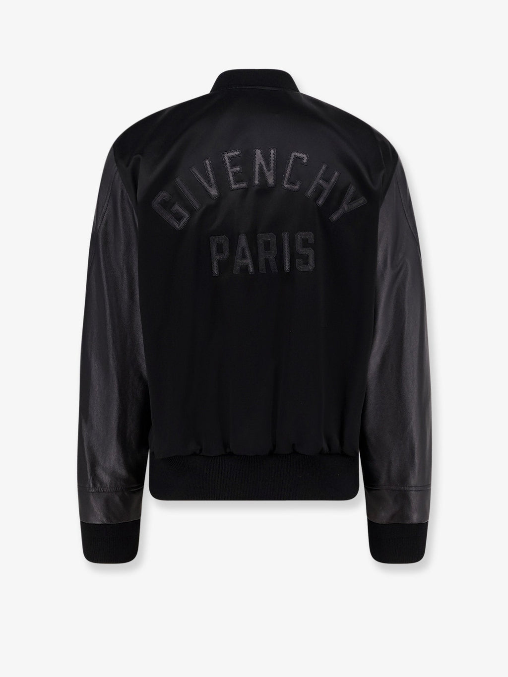 Givenchy Cotton And Nylon Jacket With Leather Sleeves