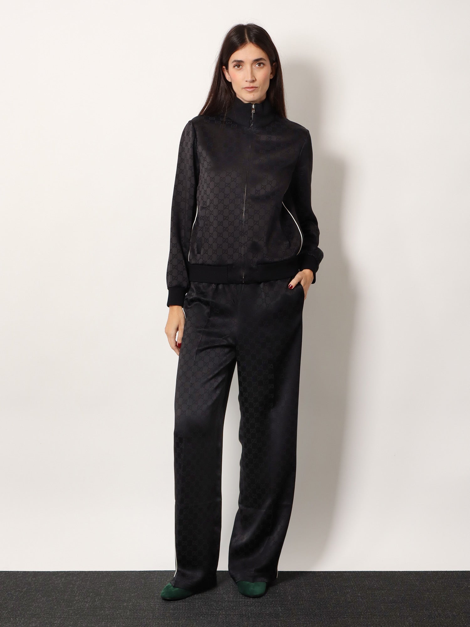 Gucci Viscose Blend Sweatshirt With All-Over Gg Motif