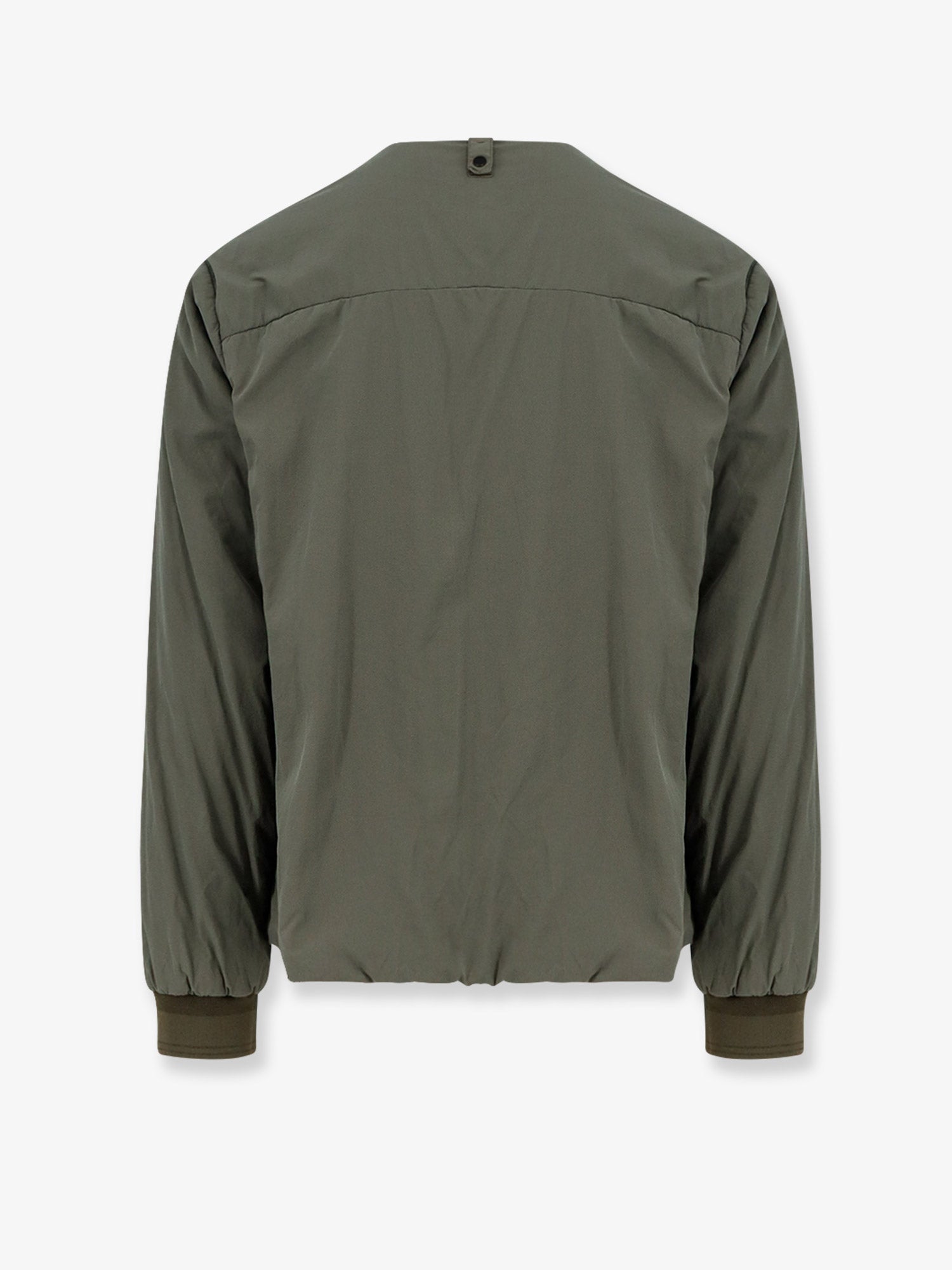 Massimo Osti Nylon Jacket With Metal Logo Patch On The Front