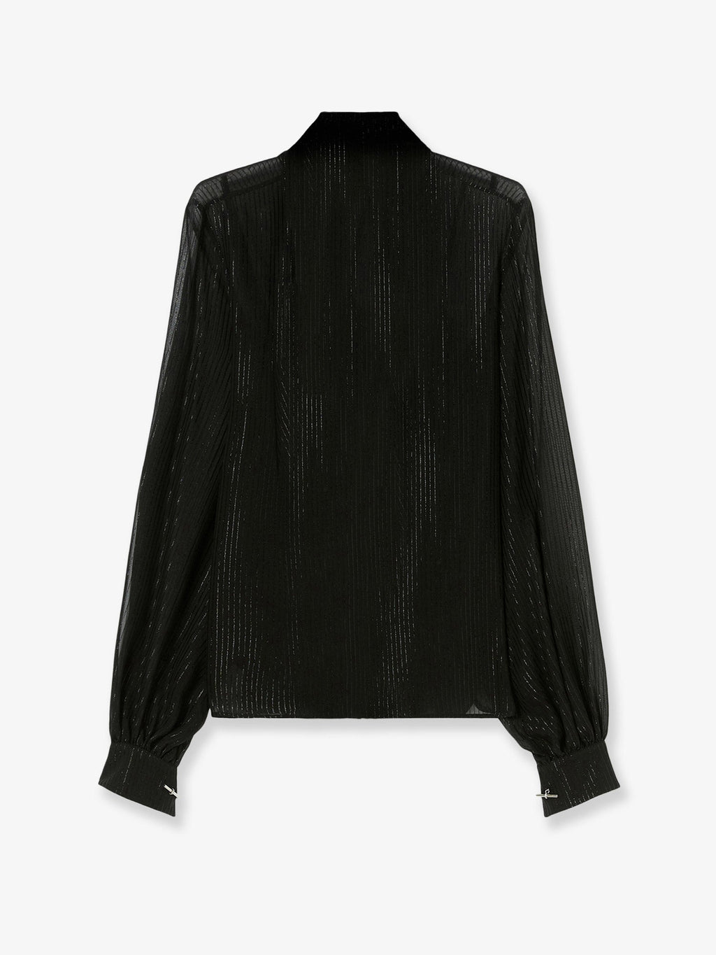 Max Mara Scafati Silk Shirt With Lurex Profiles