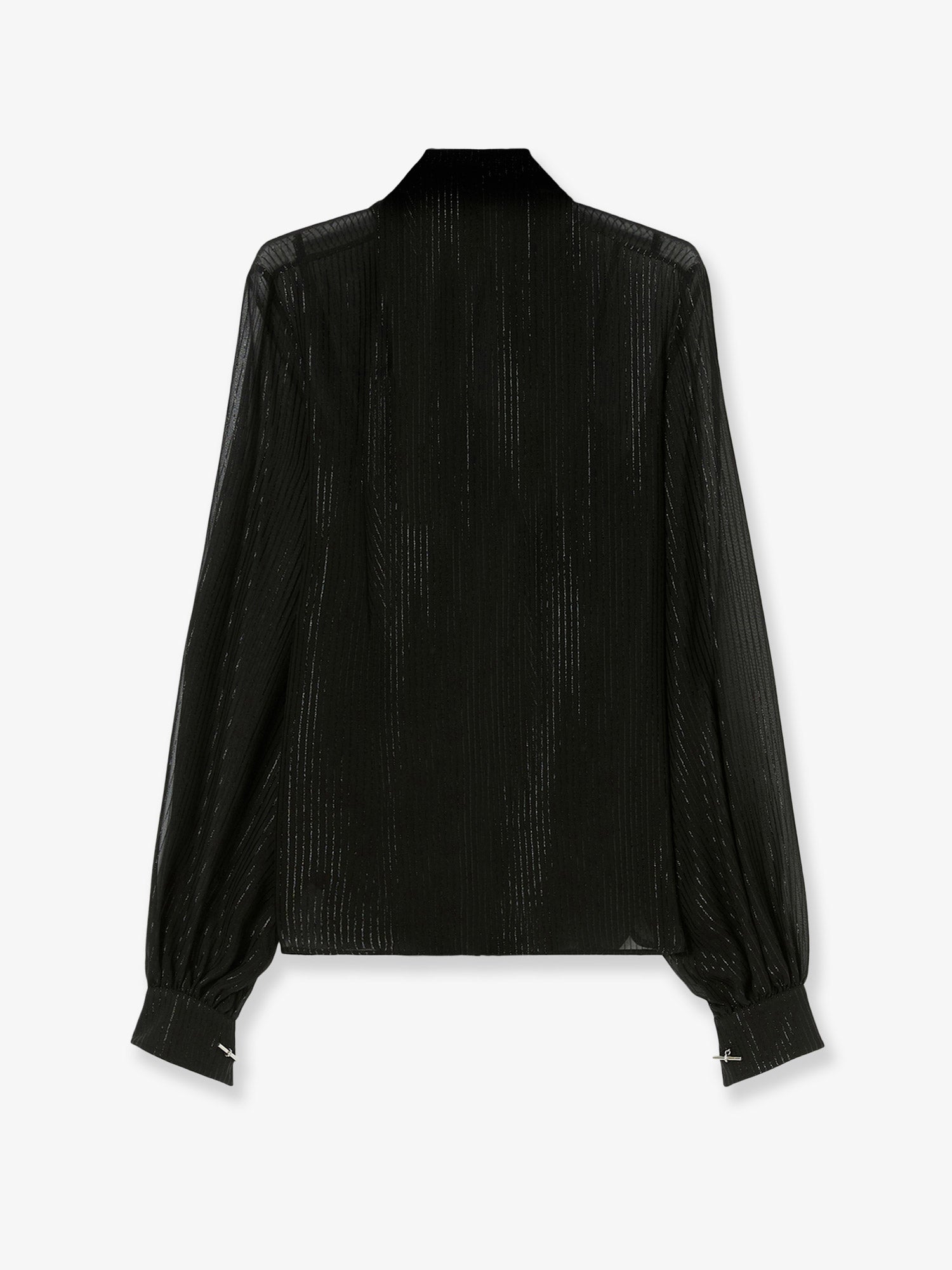 Max Mara Scafati Silk Shirt With Lurex Profiles