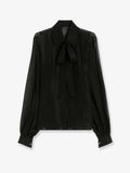 Max Mara Scafati Silk Shirt With Lurex Profiles