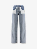Mm6 Maison Margiela Straight Leg Jeans With Reverse Pockets