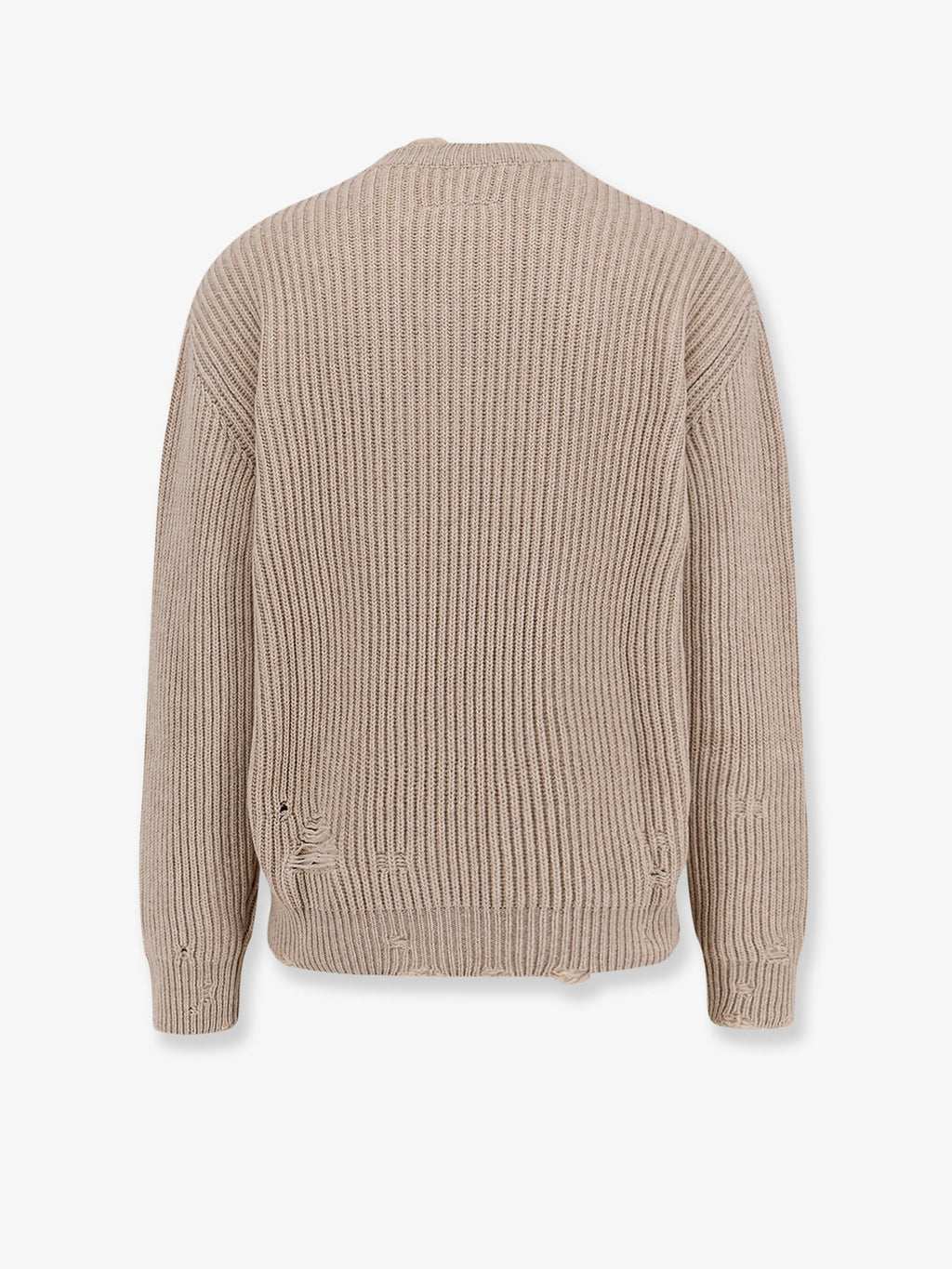 Mm6 Maison Margiela Wool Blend Sweater With Distressed Effect